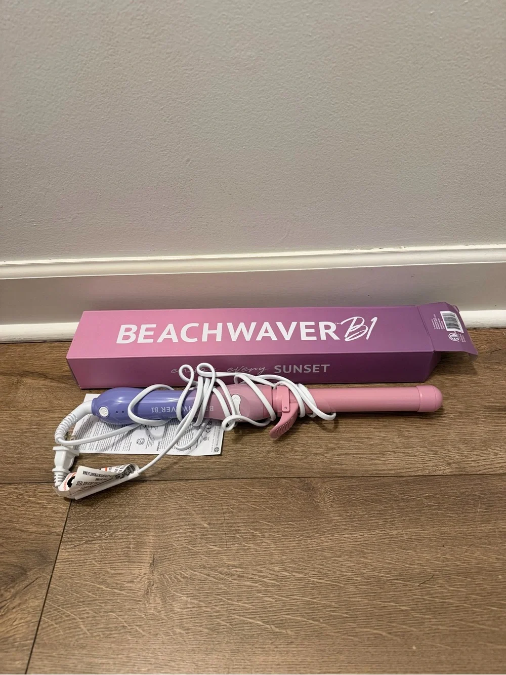 Beachwaver B1 Pink Sunset Curling Wand - 1 inch